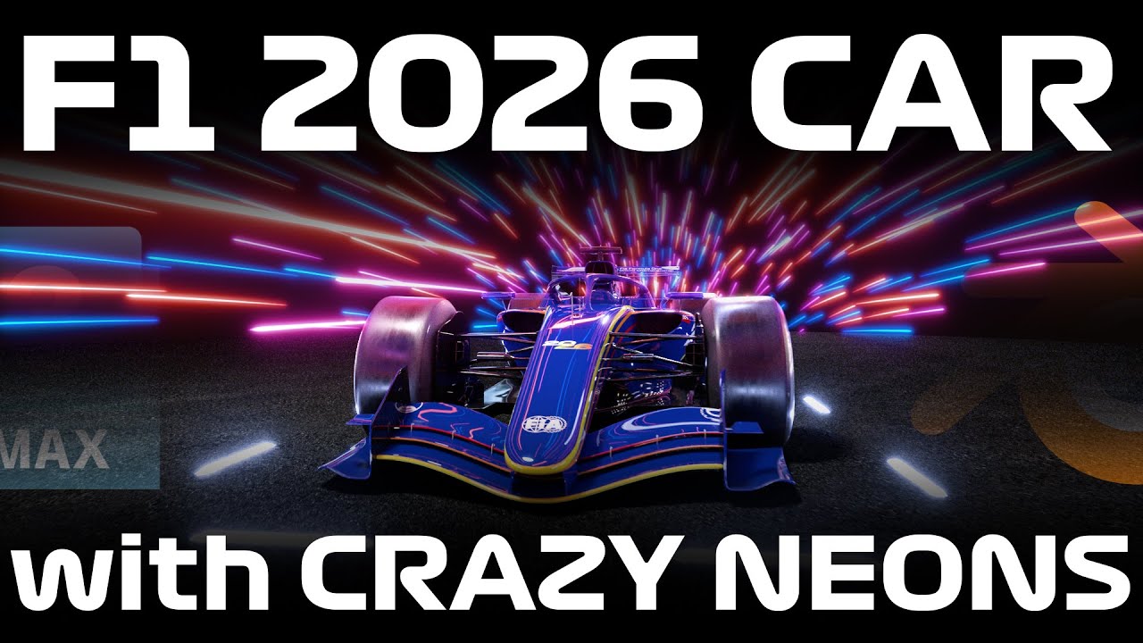 'Next Formula' 2026 Formula 1 car 3D motion graphic animation