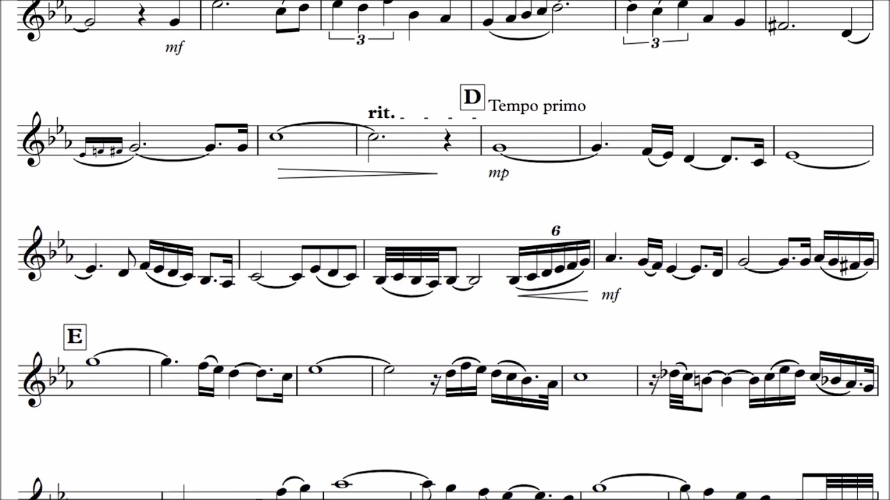 Trumpet Play-Along - Oblivion - Astor Piazzolla - with sheet music
