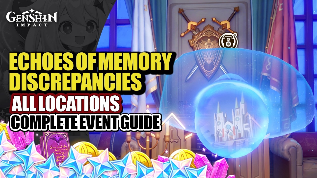 Echoes Of Memory Speedrun Complete Event Guide | All Discrepancies Location | Genshin Impact Luna V