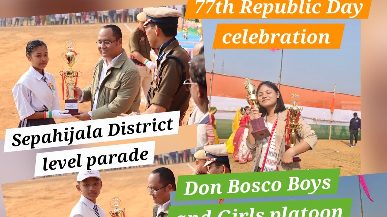 77th Republic Day celebration|Bishramganj #77threpublicday #parade #nation 