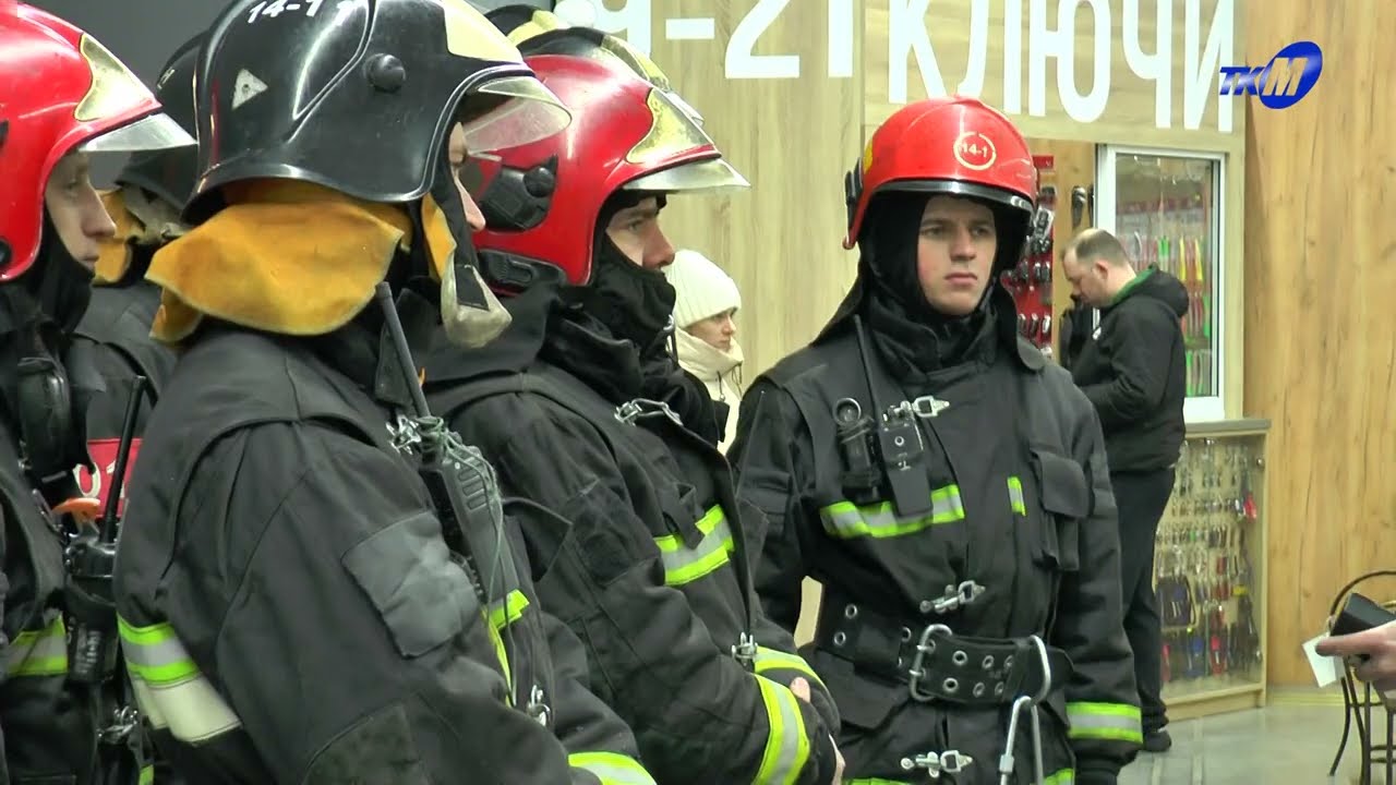 Пожар в строительном гипермаркете «Билд». Легенда учений мозырских спасателей