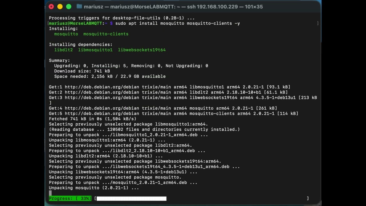 Mosquitto MQTT Setup for MorseLAB &ndash; Step-by-Step Guide (Linux) Raspberry Pi