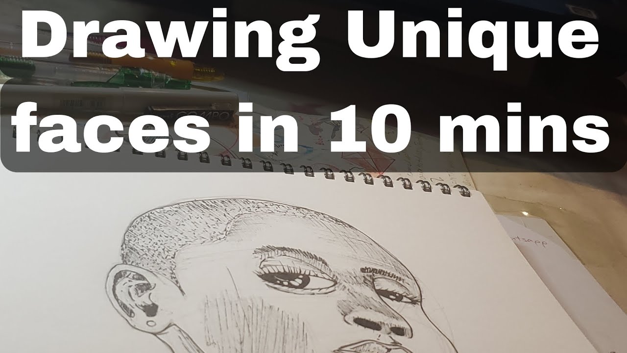 Drawing unique faces in 10mins