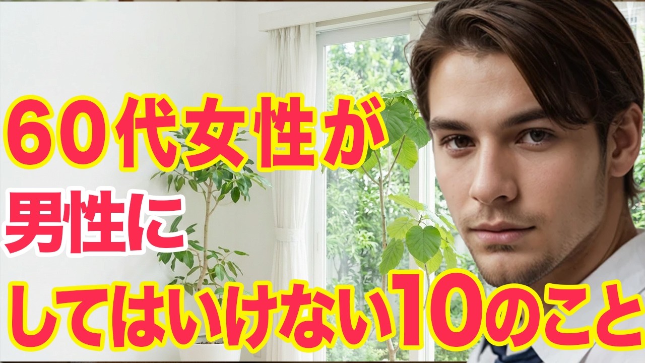 60代女性が男性にしてはいけない10のこと