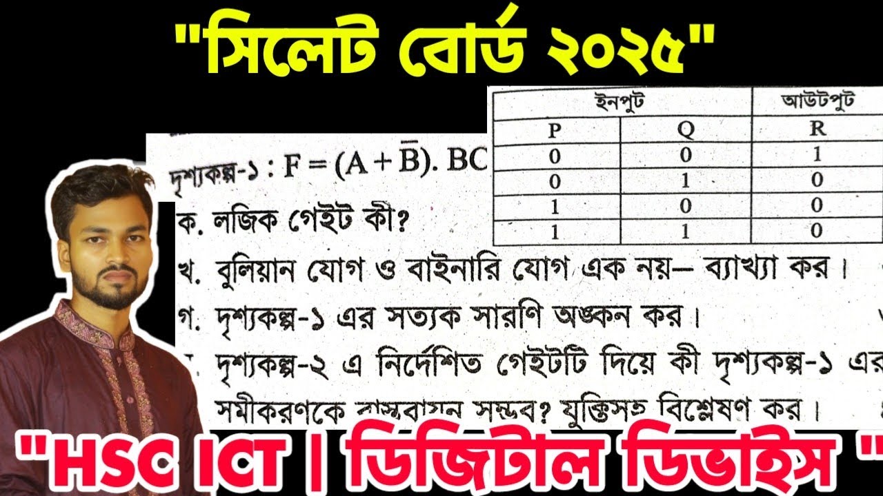 HSC ICT 2025 Sylhet Board Digital Device CQ Answer | আইসিটি সৃজনশীল প্রশ্ন সমাধান || Apon sir || HSC