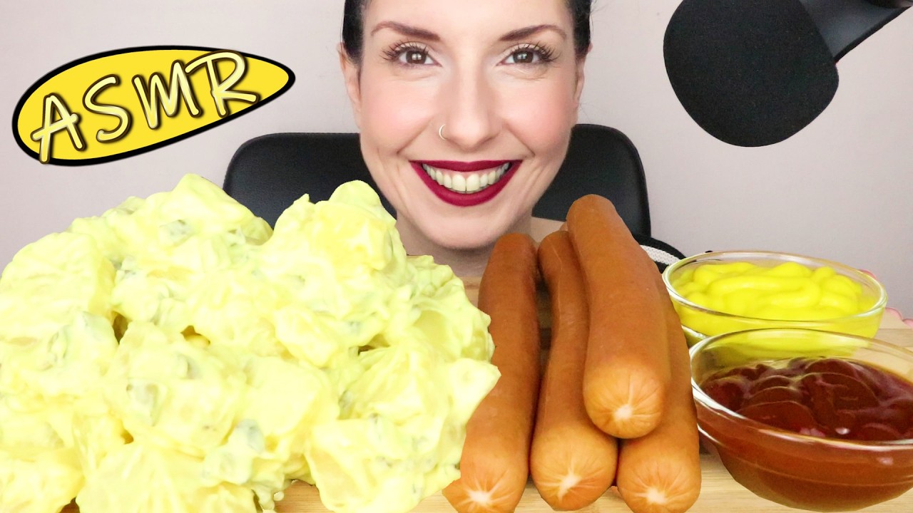 Sausages & Potato Salad | Collab with @GermanFreakASMR | Whispering | ASMR Mukbang - 먹방