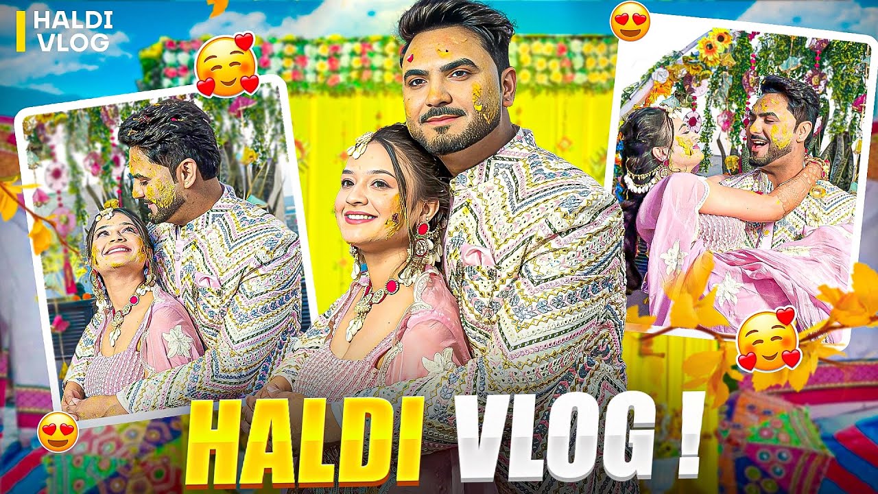 My haldi ceremony vlog😍 Nyi dulhan ko utha liya