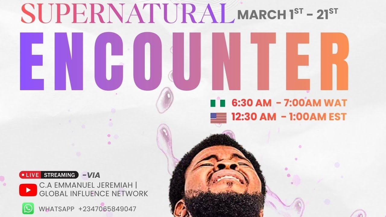 Supernatural Encounter Day 2 | C.A. Emmanuel Jeremiah