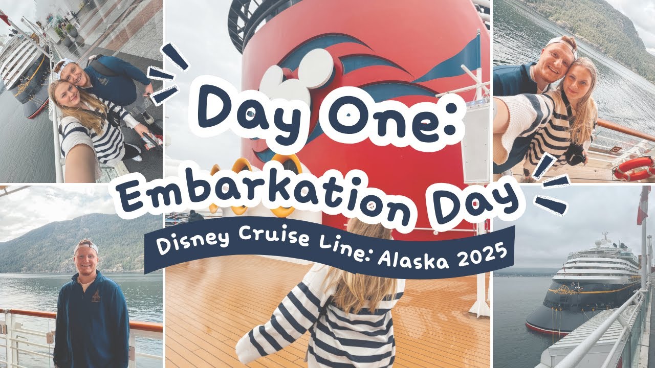 Disney Cruise to Alaska 2025 -- Embarkation Day on the Disney Wonder I Ep. 2