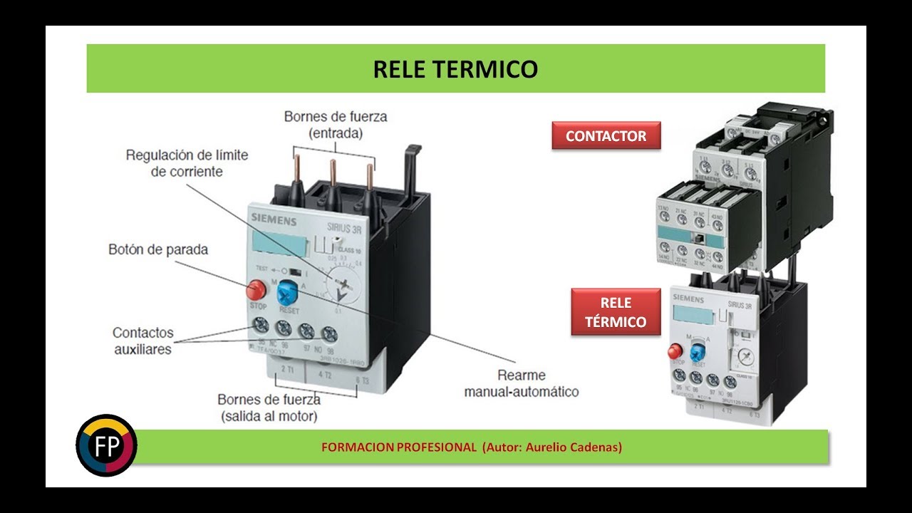 Clase 86: Funcionamiento y ajuste del Rele Térmico