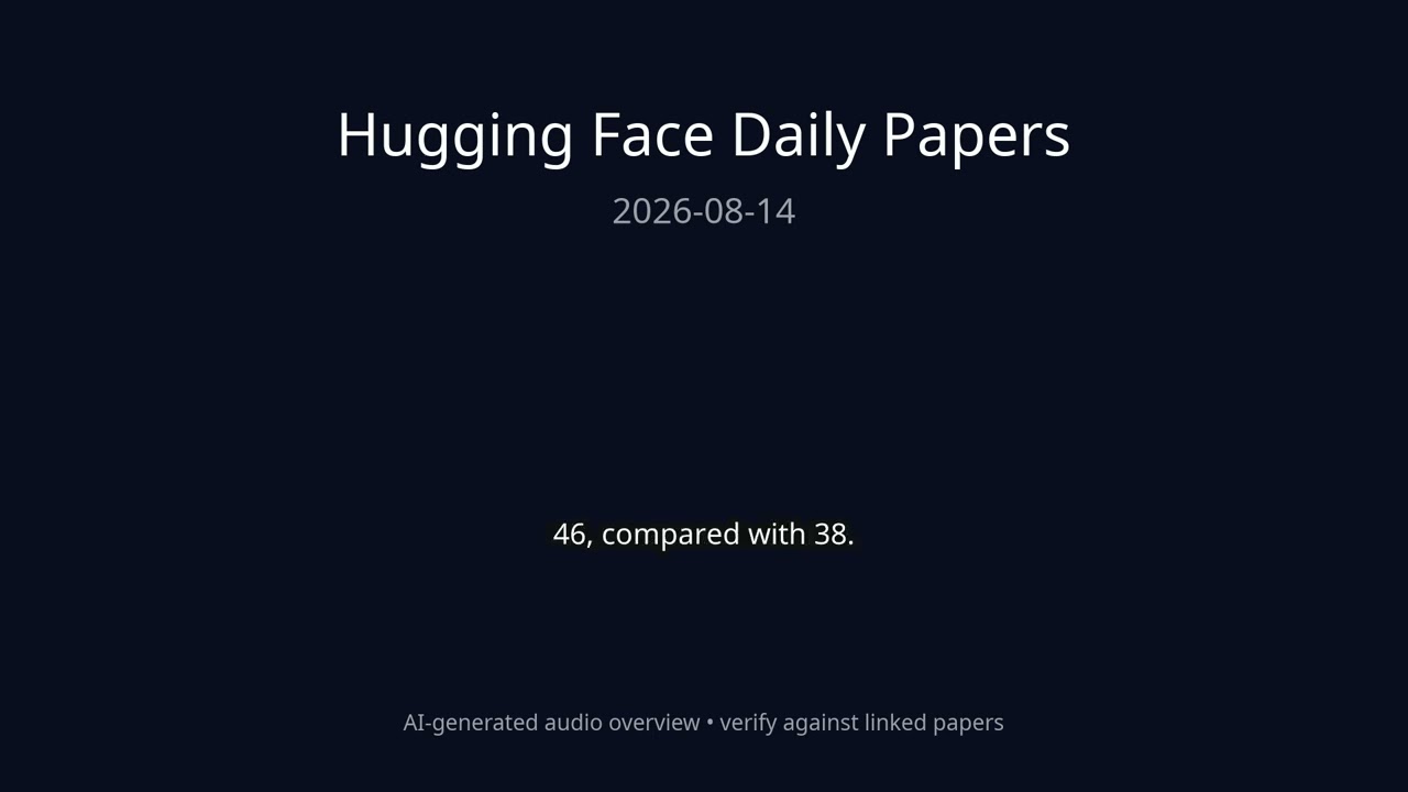 Hugging Face Daily Papers &mdash; 2026-08-14