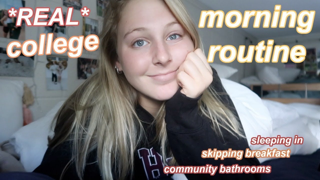 my REAL college morning routine
