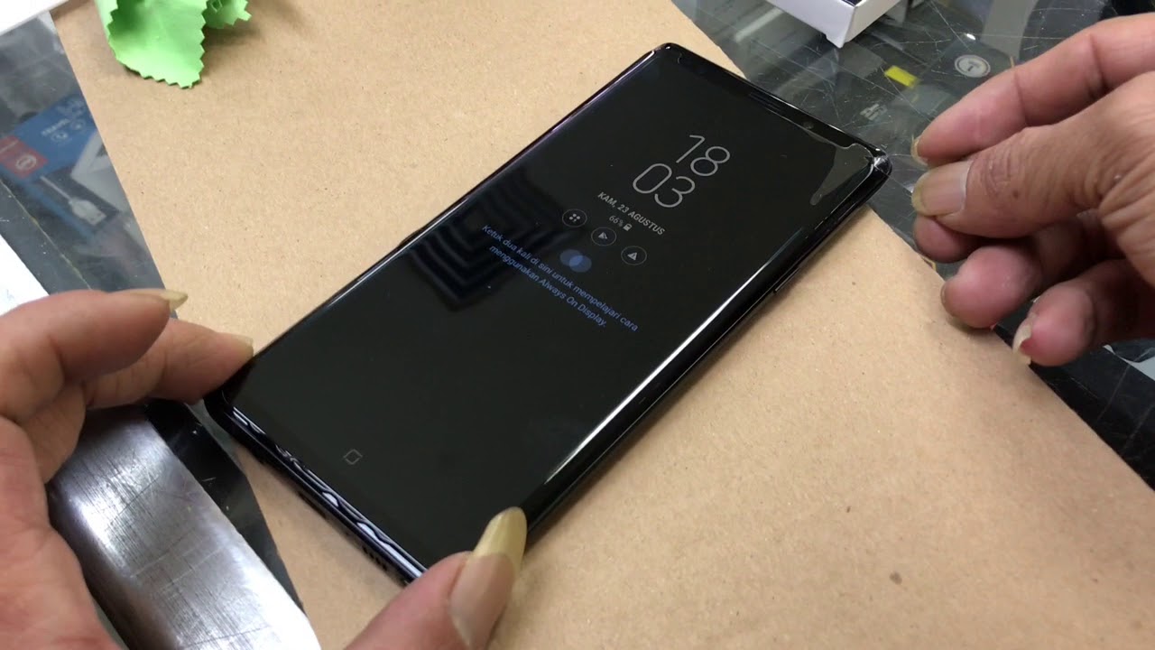 Nano UV Lamp Light Liquid full Glue Glass For Samsung Galaxy Note 9