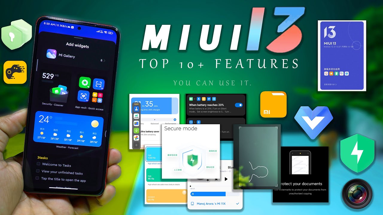 TOP 10+ NEW MIUI 13 FEATURES, YOU LOVE IT ❤ 😍| ANDROID 12 MIUI 13 FEATURES 🔥 🔥