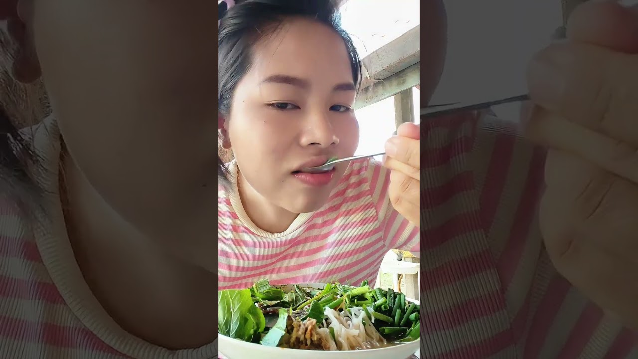 🌾👉มาเด้อกินขนมเส้น(ขนมจีน)น้ำยาไก่บ้าน♥️✅  #แม่กลางจ๋าพาแซ่บ