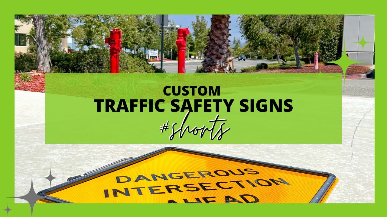 Custom Traffic Safety Signs | #shorts
