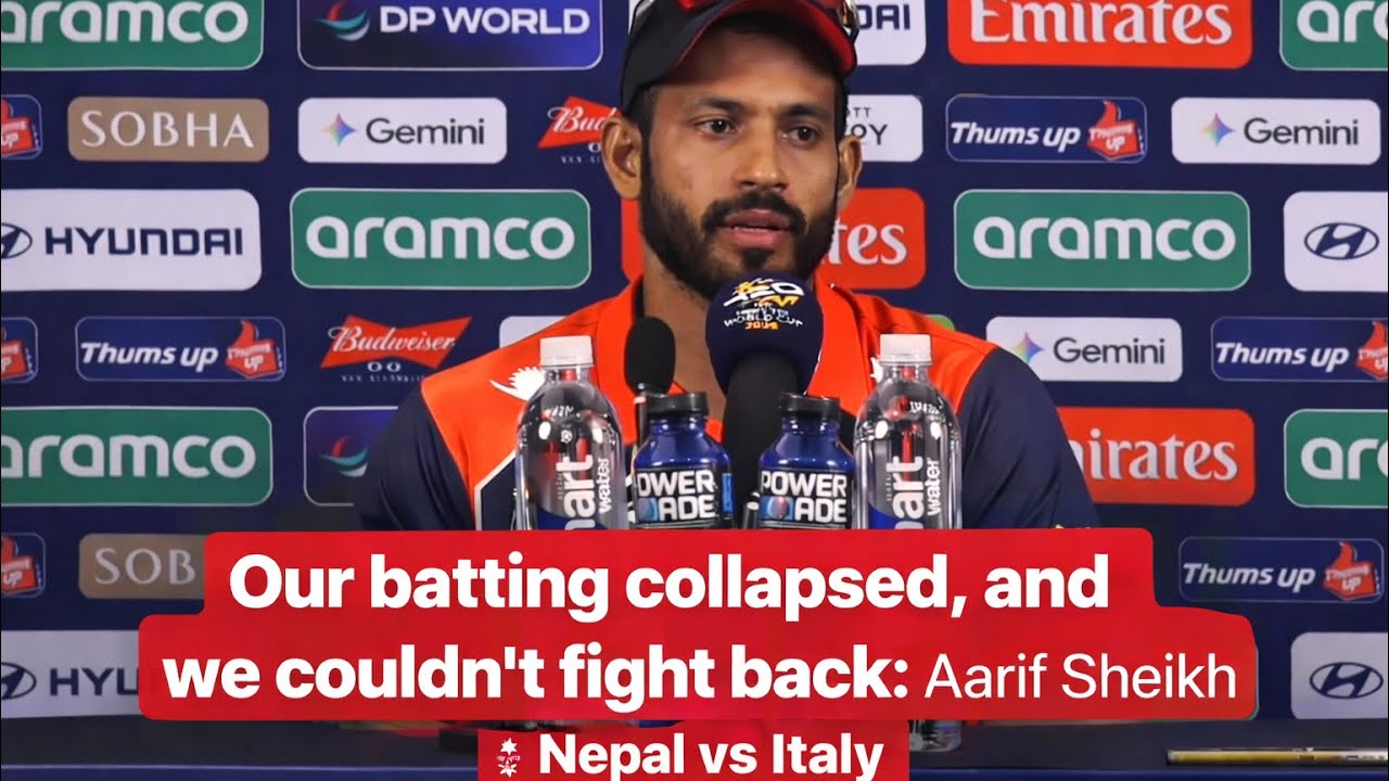 Our batting collapsed, and we couldn’t fight back: Aarif Sheikh #nepalvsitaly #nepalcricket 