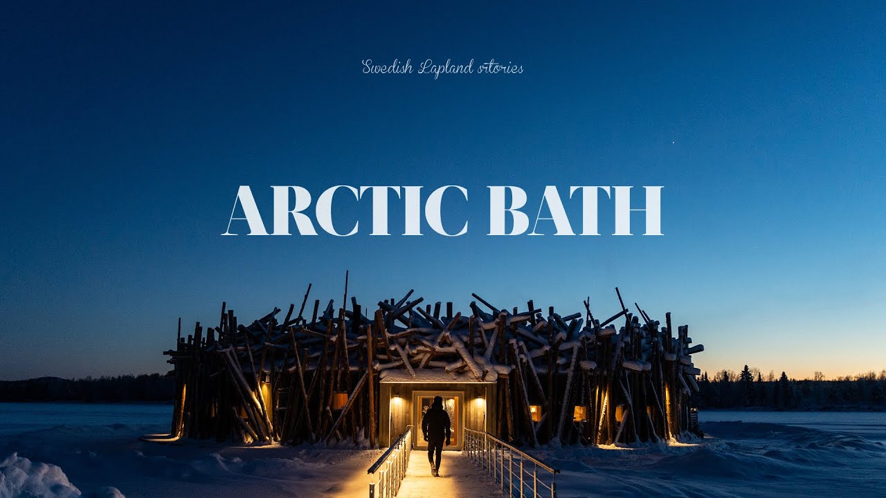 Arctic bath in Swedish Lapland