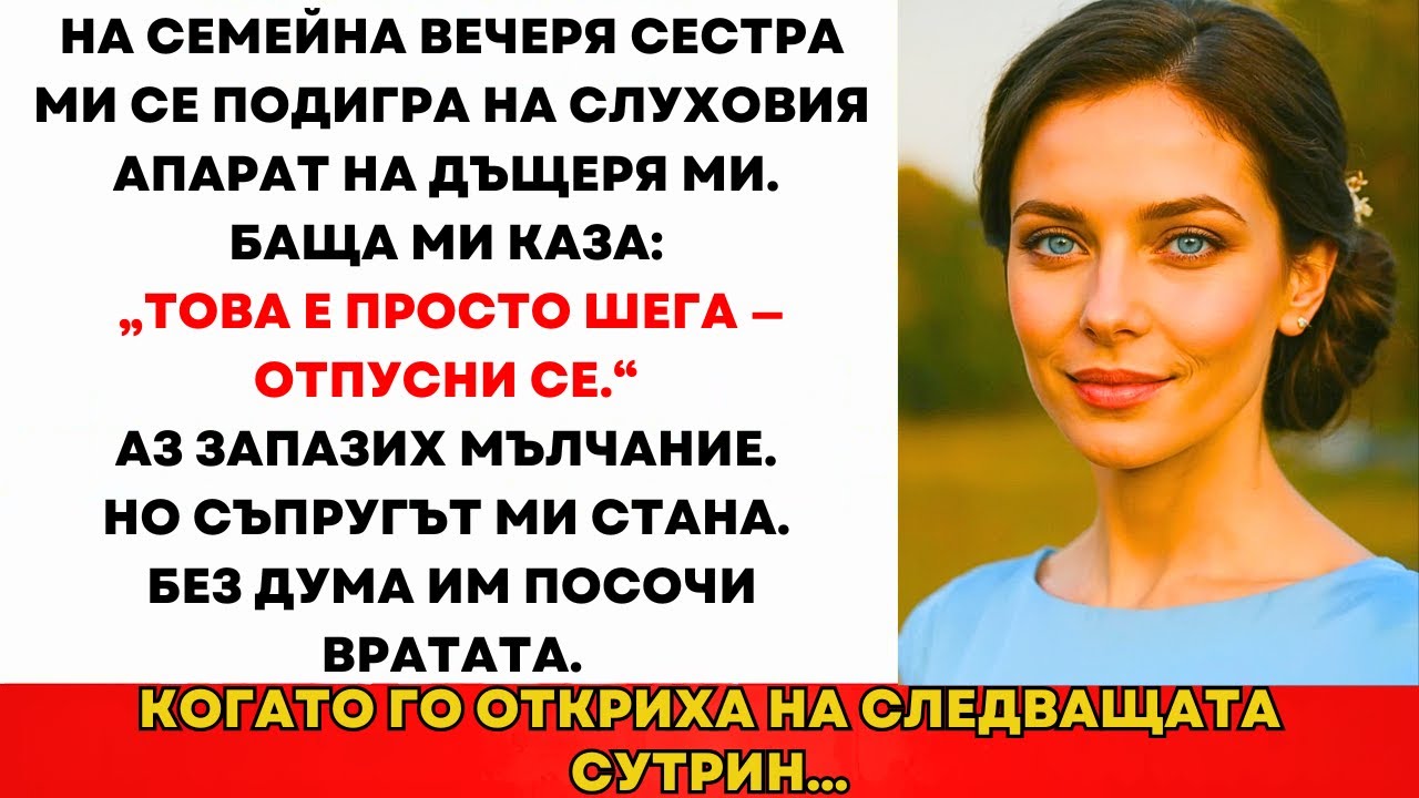 На Вечеря Сестра Ми Се Подигра Със Слуховия Апарат На Дъщеря Ми. Татко: „Само Шега...