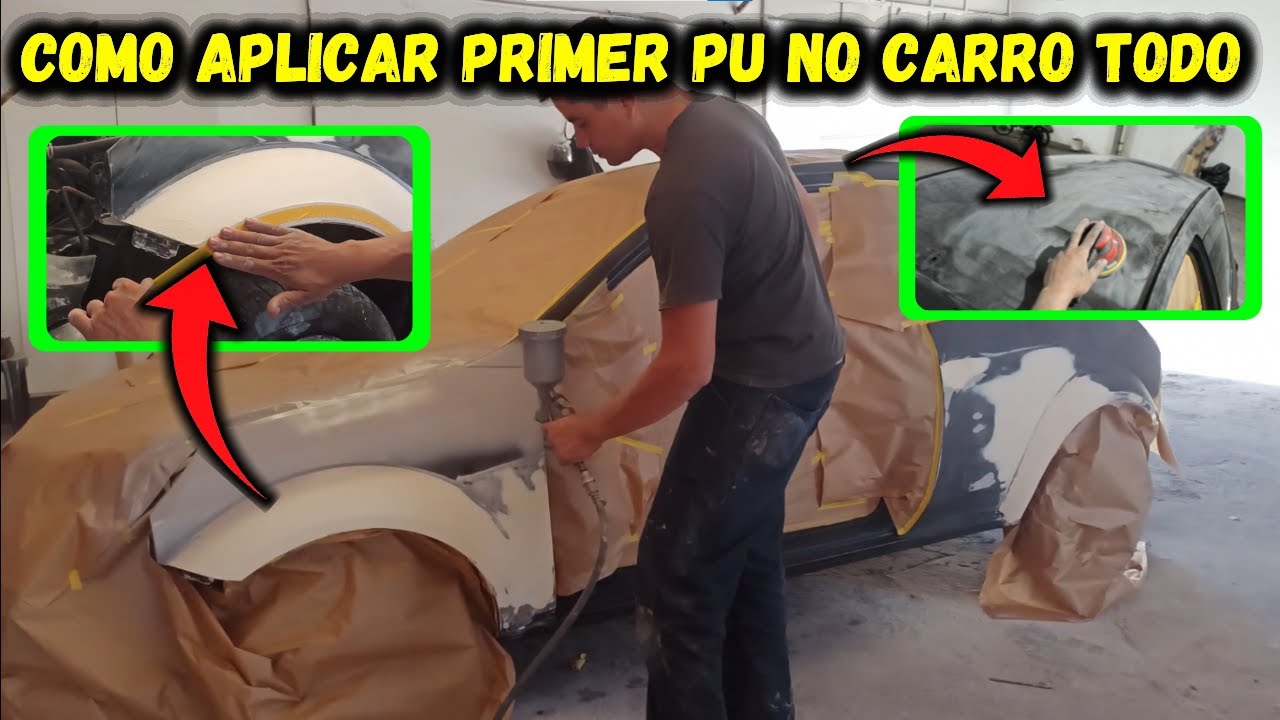 UM PRIMER PU BOM | Quer aplicar primer PU no carro todo | Como se aplica primer pu em pintura geral