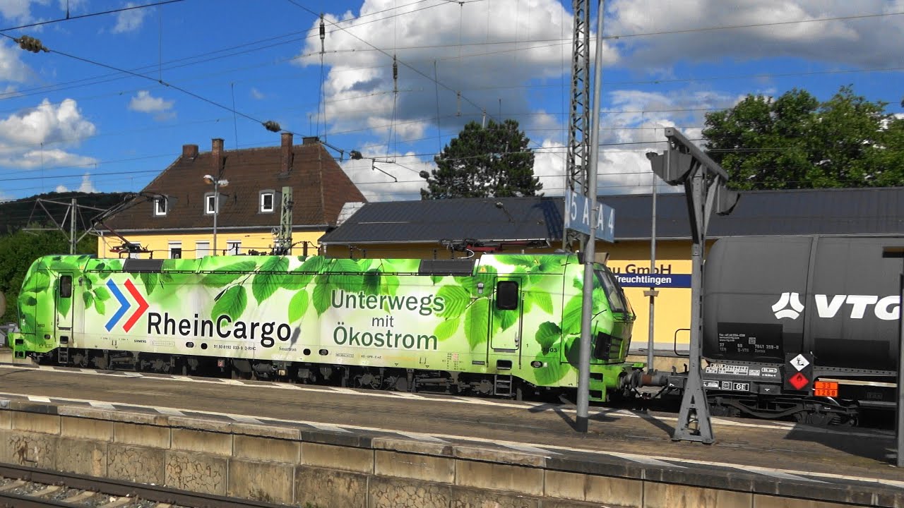 Treuchtlingen: Kesselzüge m. RheinCargo BR192 Smartron, BR187, RTB Cargo, ÖBB 1016 023 TRANSPOREON