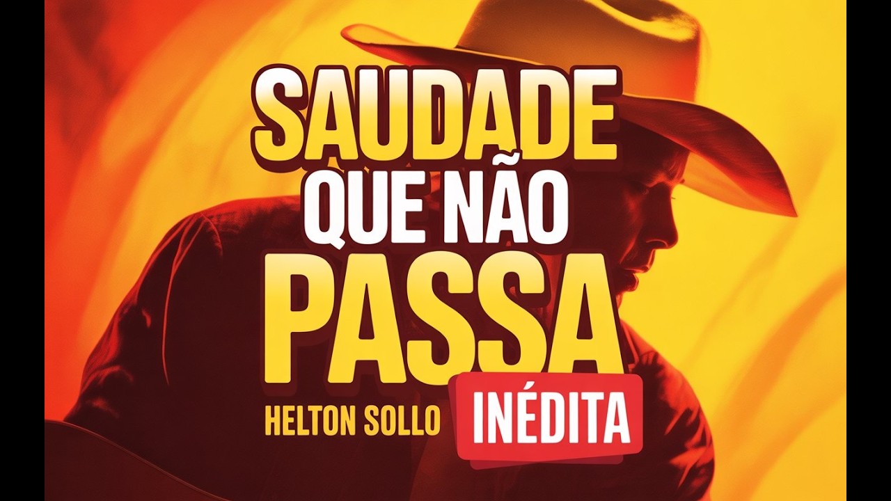 Saudade que não passa 🥃💔🎶 Letra de Helton Sollo
