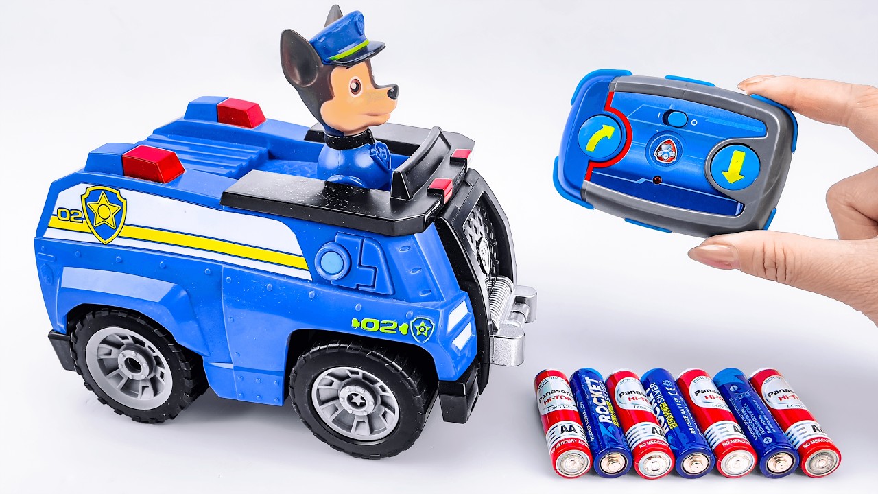 Unboxing PAW Patrol Chase RC, RC Fire Truck, RC 8 Wheels 2.4GHz Stunt Car V2