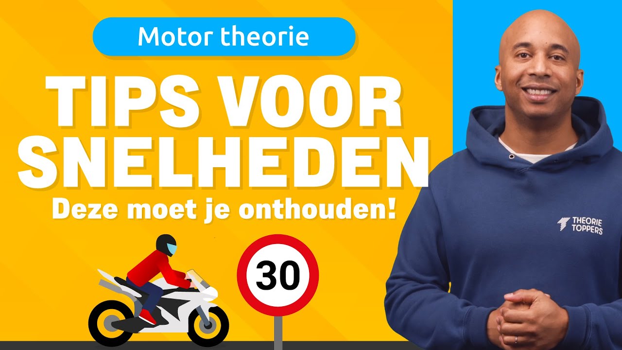 Deze SNELHEDEN komen 1﻿00% voor op je CBR Motor Theorie-examen!