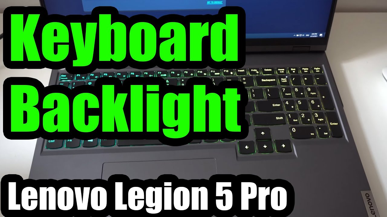 Lenovo Legion 5 Pro: настройка RGB-подсветки клавиатуры (Fn + пробел, приложение Lenovo Vantage)