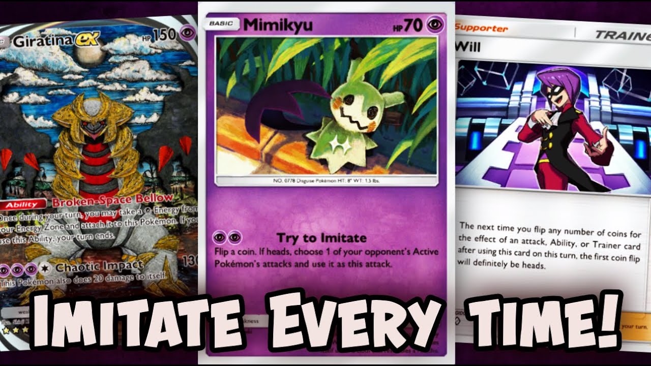 Mimikyu + Will = Crazy KOs! Feat. Giratina EX | Pokémon TCG Pocket