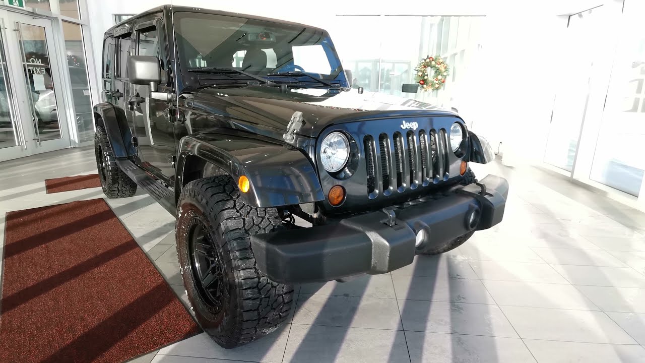 Black 2013 Jeep Wrangler Unlimited Sahara Review Edmonton AB - Wolfe Cadillac