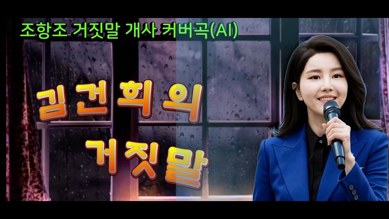[정치풍자-개사커버곡(AI)] 김건희의 거짓말 / 조항조의 거짓말 개사 커버곡(AI) / #풍자 #트로트 #개사 #조항조 #김건희 #거짓말