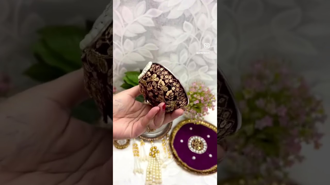 💫 Идеи украшения набора DIY Karwa Chauth Thali 