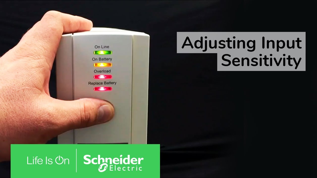 Adjusting Input Sensitivity on Back-UPS CS/RS/XS Towers | Schneider Electric