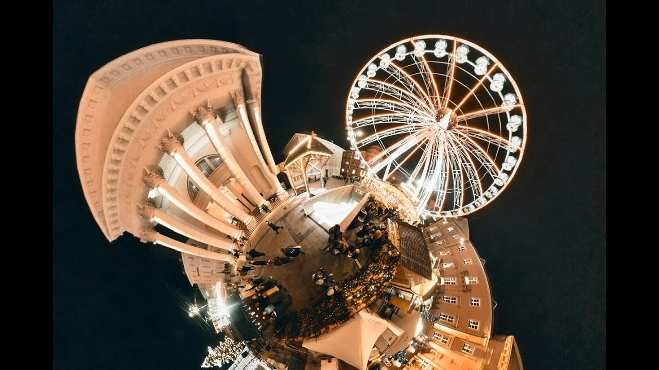 360° Karlsruher Christkindlesmarkt 2024 | Karlsruhe Christmas Market | walking tour | Original sound