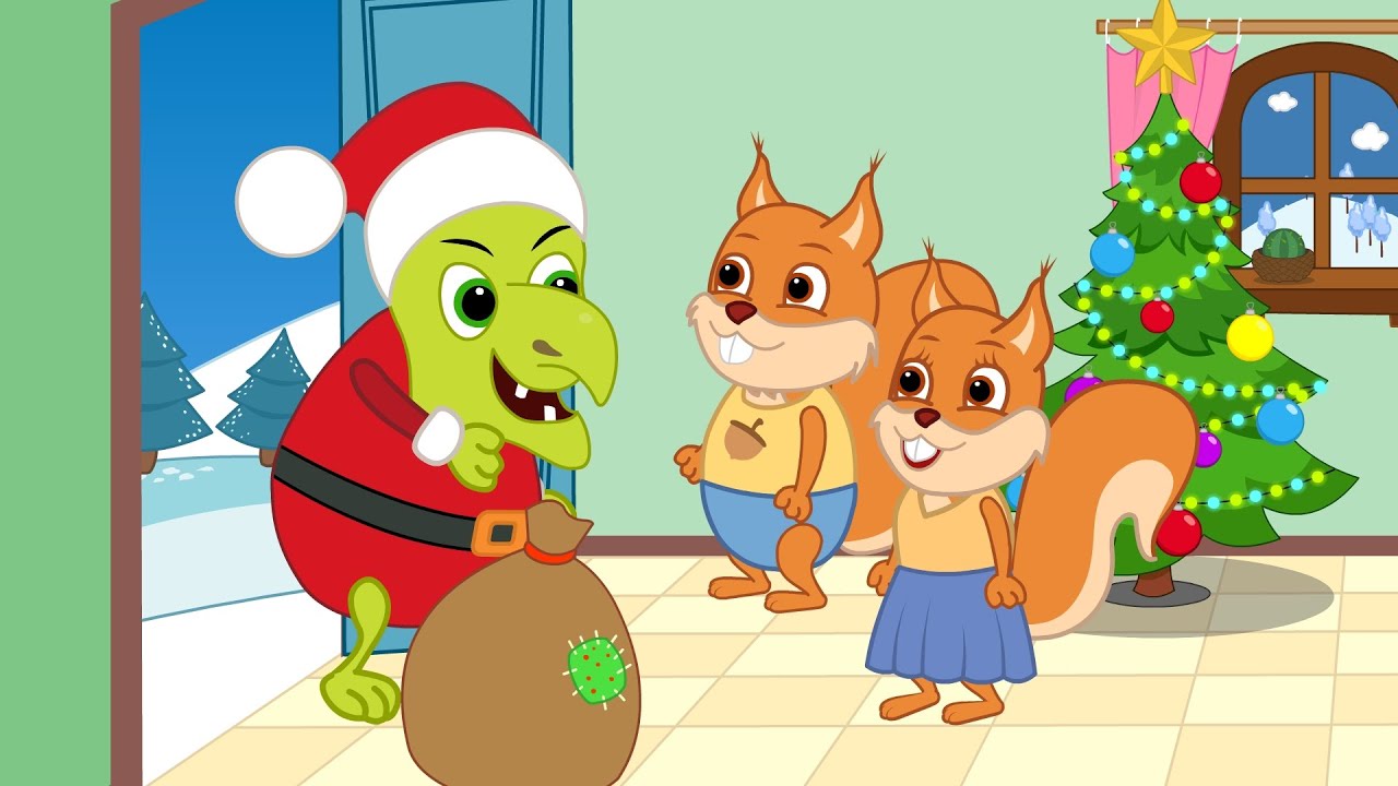 Bridie Squirrel in English - Stole Christmas Cartoon for Kids