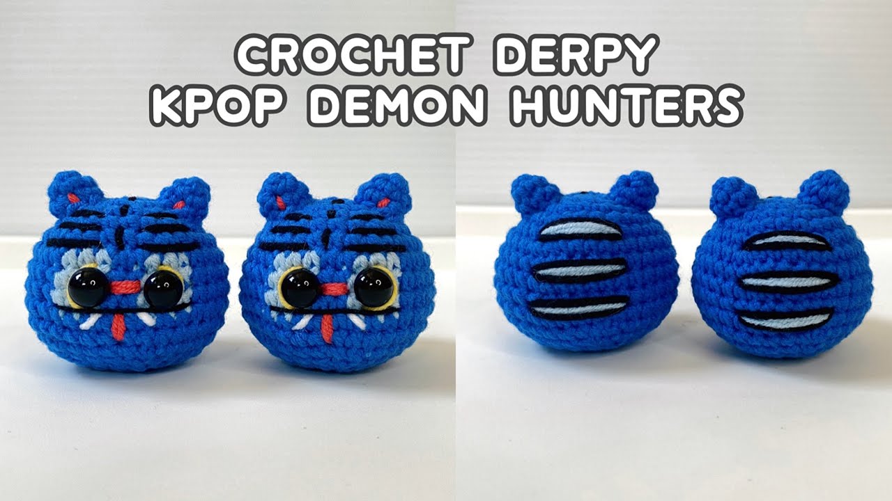 Crochet Derpy Tiger Tutorial | Kpop Demon Hunters