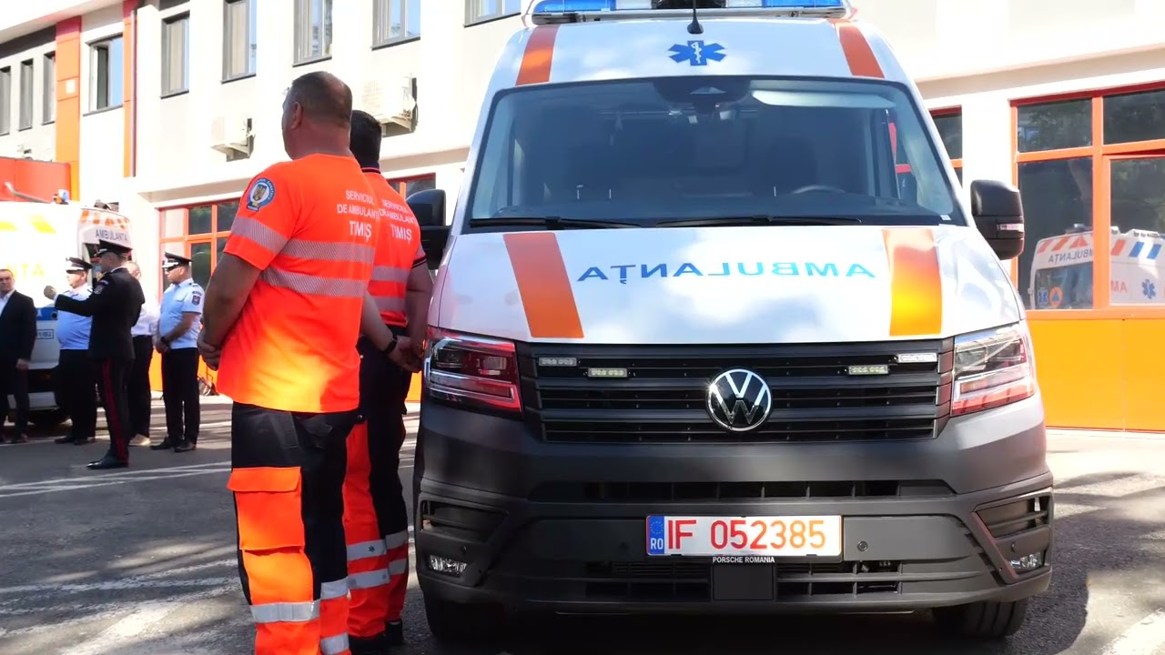 Recepție și predare ambulanțe noi SAJ TIMIȘ