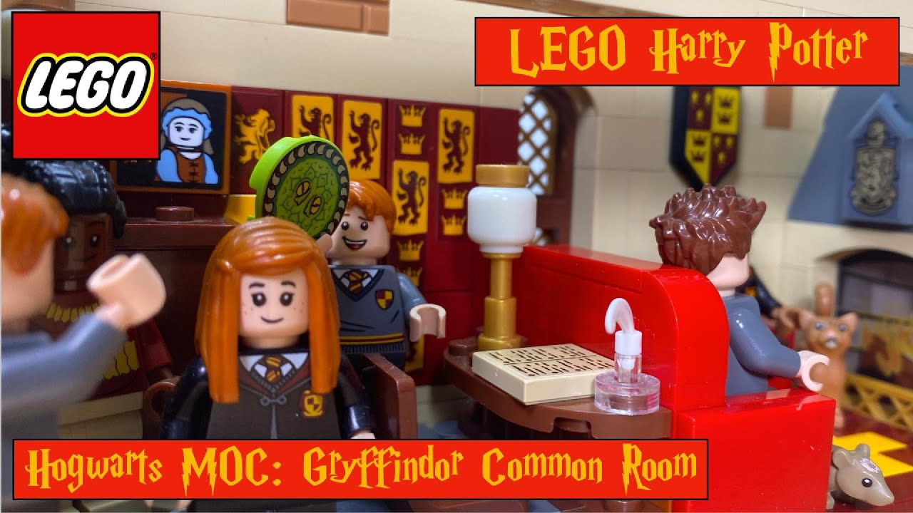 Gryffindor Common Room. LEGO Harry Potter. Modular Hogwarts MOC