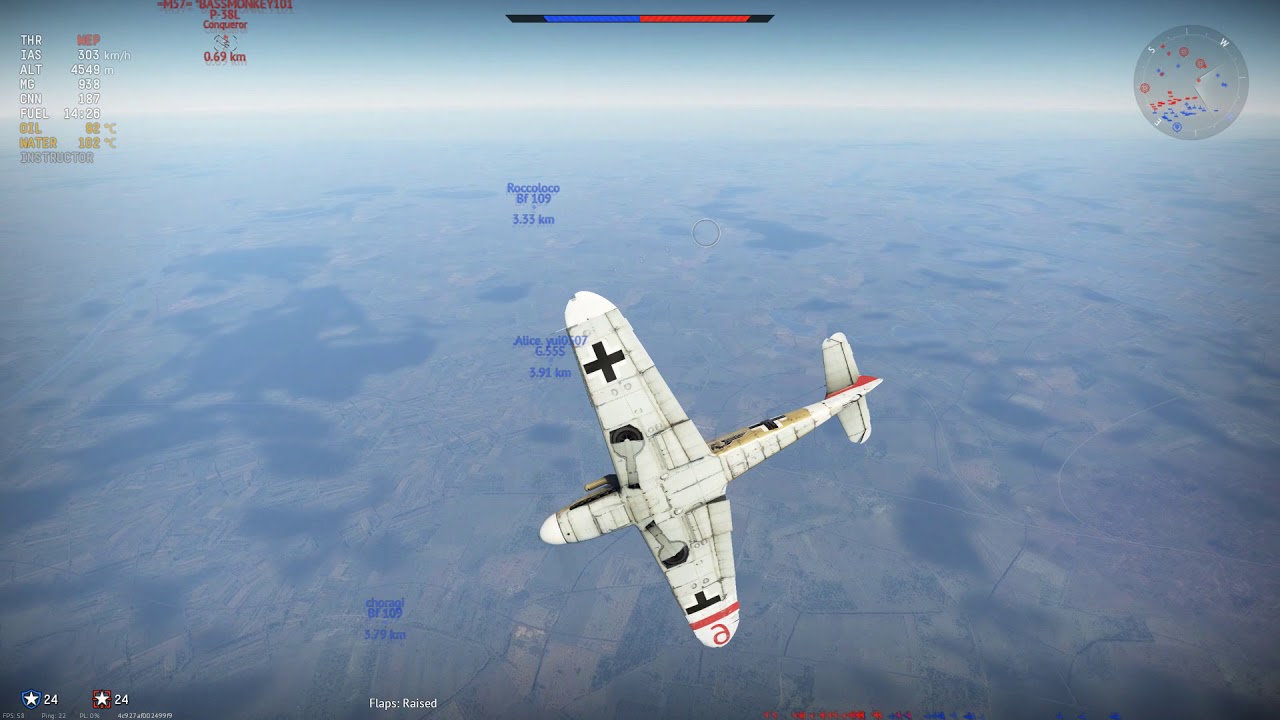 Just a nice energy trap with a BF109 F-4/trop