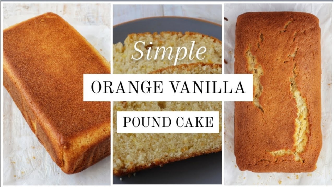 Orange Vanilla Pound Cake | Simple Cake recipe ideal for beginner bakers | @cookingwithnimoh
