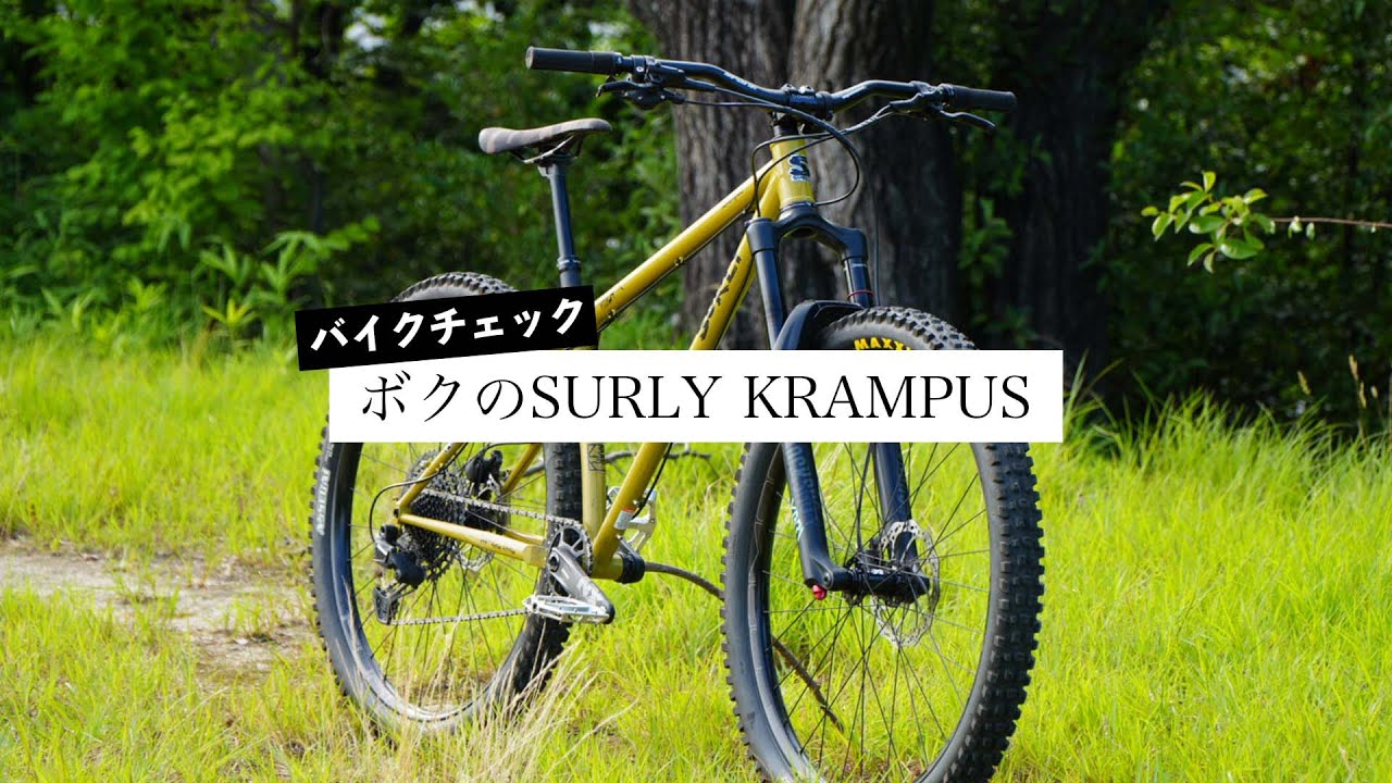 【4K】いつもトレイルライドで乗っているSURLY KRAMPUSを完全解説！
