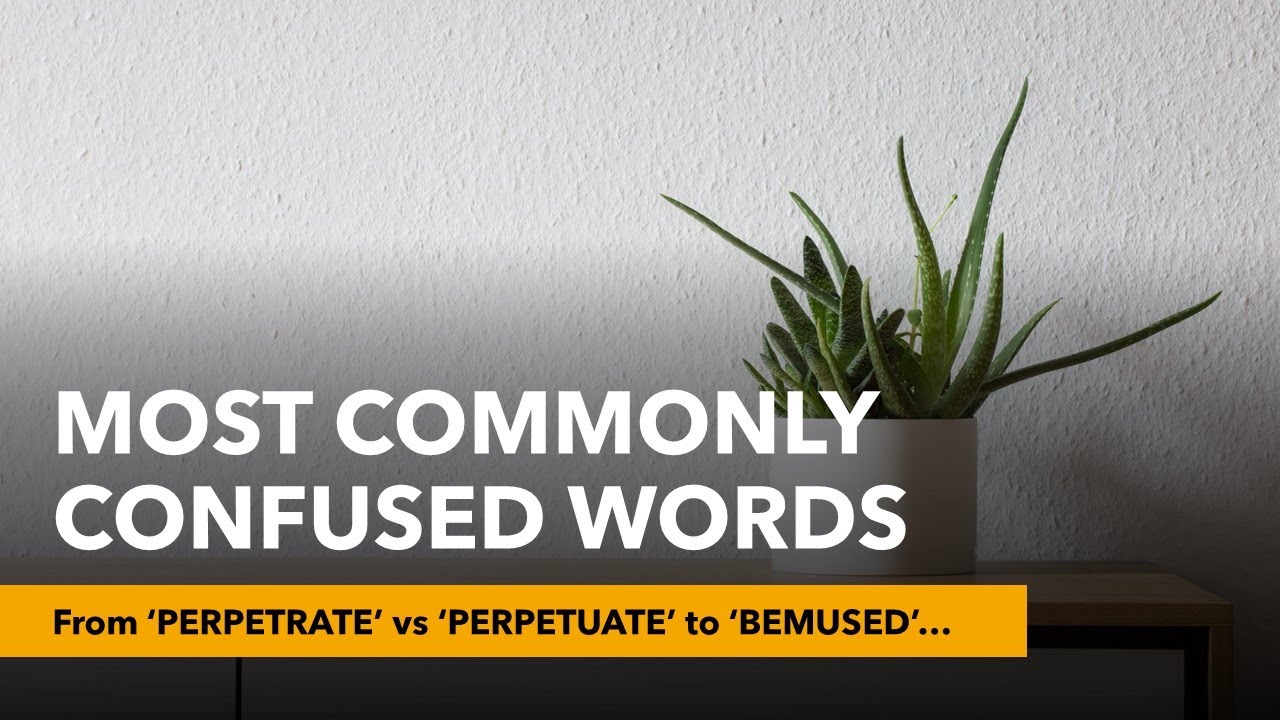 Most Commonly Confused Words: GRE Vocab from Perpetrate vs Perpetuate to Bemused
