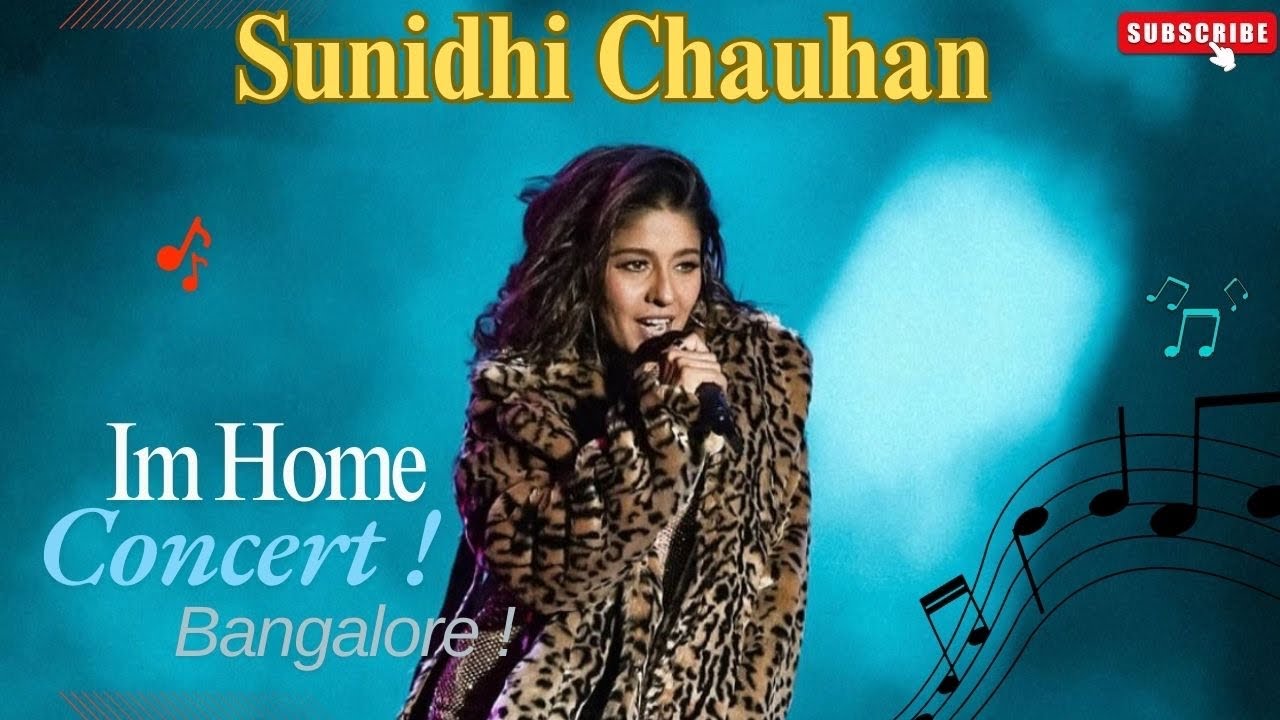 Attended my first ever SUNIDHI CHAUHAN concert in Bangalore !! 🎊🎶⭐️