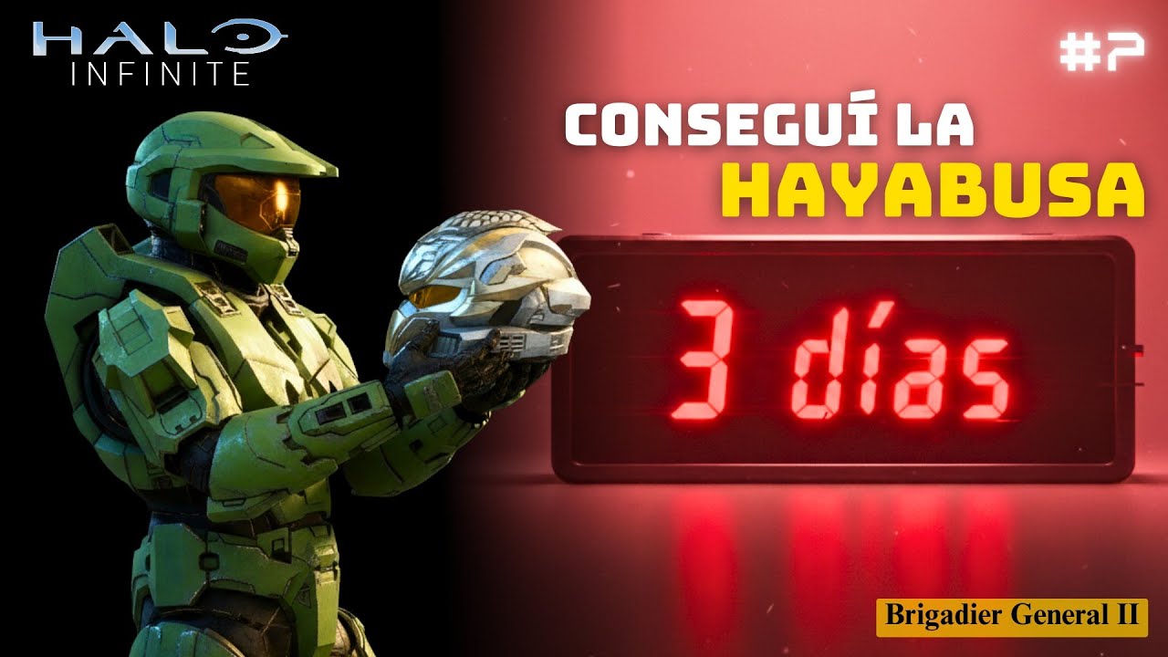 En 3 DIAS CONSEGUÍ el casco HAYABUSA y subí a ORO GENERAL DE BRIGADA 2 - Halo Infinite #7