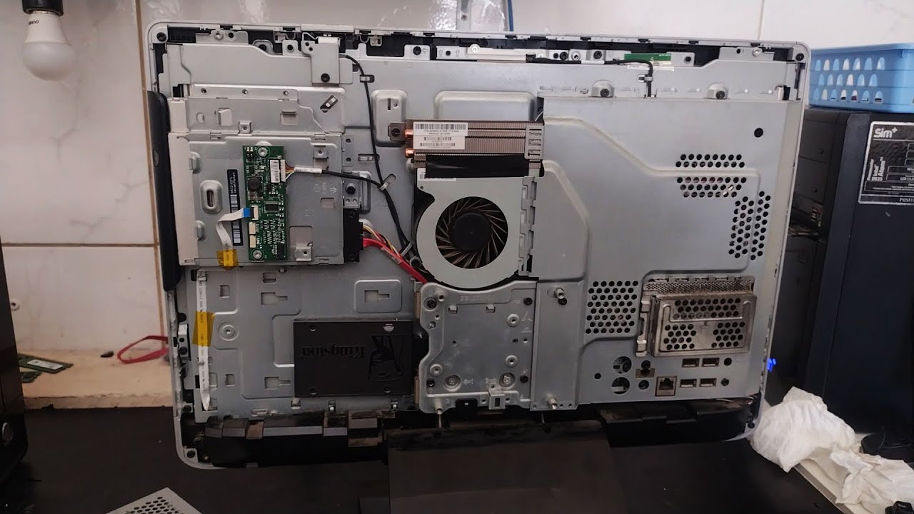 HP Omni 220 PC - All In One (Abertura, HD, SSD, Memória) Upgrades!