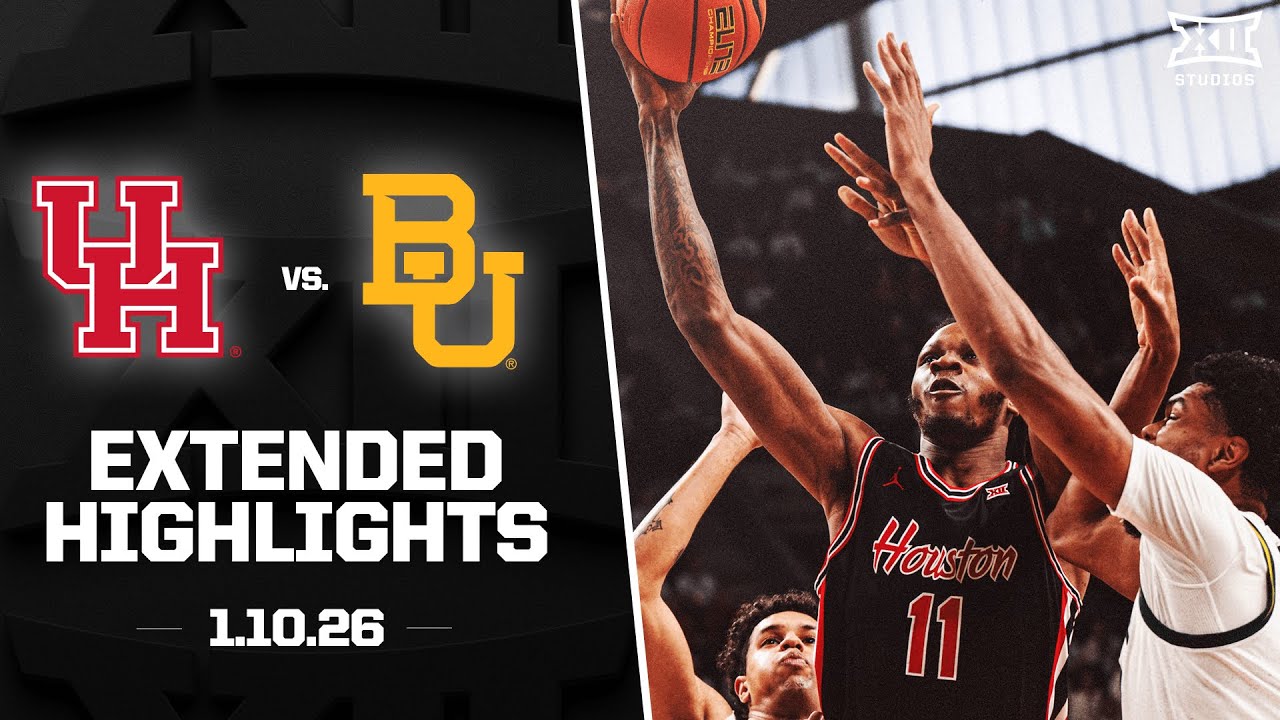 #7 Houston vs. Baylor Extended Highlights | 2025-26 Big 12 Men's Basketball
