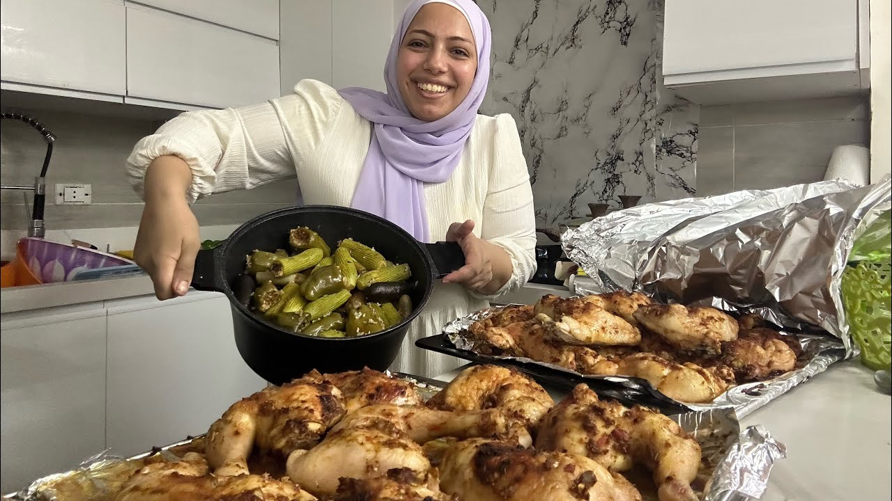 يلا بينا نعمل احلي عزومه🥰 ياتري مين هياكل معايا 