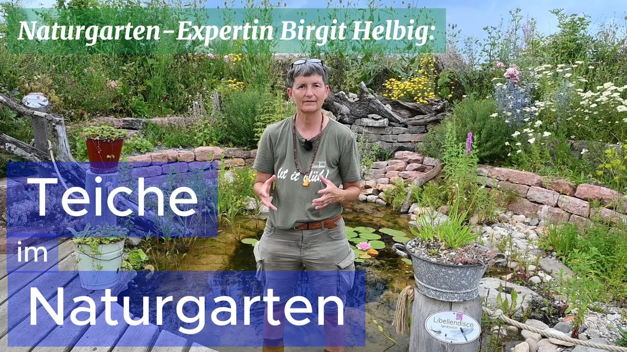 Mache mit! Naturgarten-Expertin Birgit Helbig: Teiche im Naturgarten
