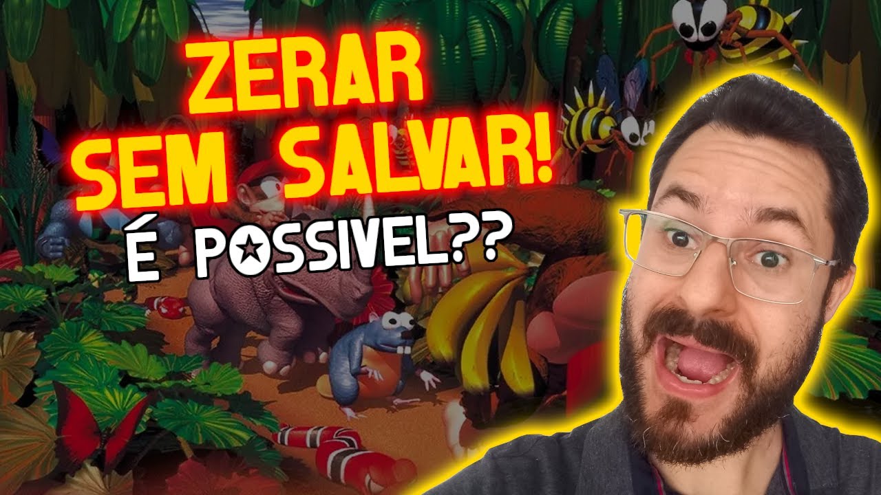 🔴[DESAFIO!] Donkey Kong Country 100% em menos de 4 Horas Sem Salvar! (Super Nintendo) 🎮